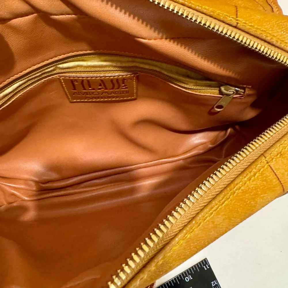 Vintage Map Print Tan Shoulder Bag - Picture 5 of 16